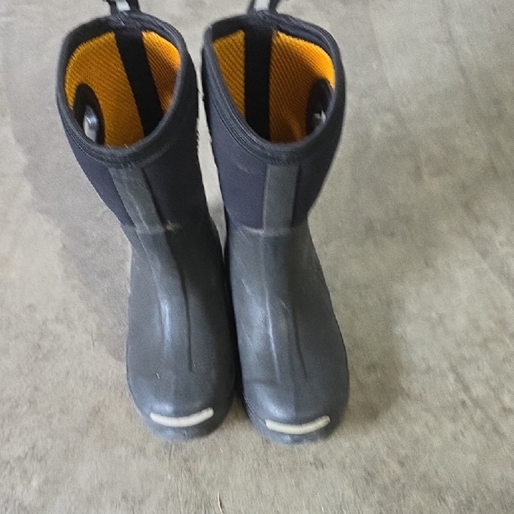 Kids Black Waterproof Boots